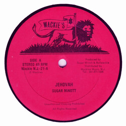 Sugar Minott Jehovah USED VINYL 12INCH 45 RPM