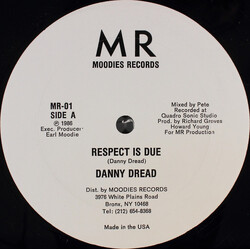 Danny Dread / East 225th Street Band Respect Is Due / Return Of The Dread I USED VINYL 12INCH 45 RPM