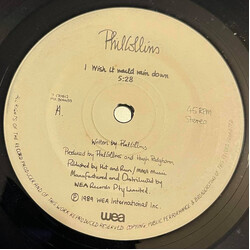 Phil Collins I Wish It Would Rain Down USED VINYL 7INCH 45 RPM SINGLE STEREO