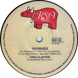 Eric Clapton Promises USED VINYL 7INCH 45 RPM SINGLE