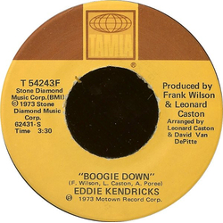 Eddie Kendricks Boogie Down Vinyl 7" USED