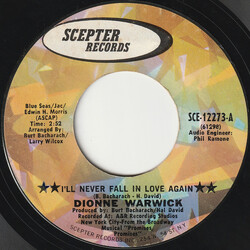 Dionne Warwick I'll Never Fall In Love Again / What The World Needs Now Is Love Vinyl 7" USED