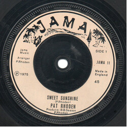 Pat Rhoden Sweet Sunshine USED VINYL 7INCH 45 RPM SINGLE