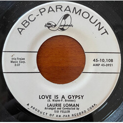 Laurie Loman Love Is A Gypsy / Johnny Angel USED VINYL 7INCH 45 RPM SINGLE MONO