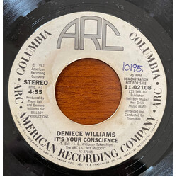 Deniece Williams It's Your Conscience USED VINYL 7INCH 45 RPM SINGLE PROMO