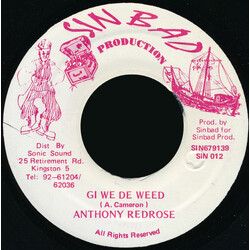 Anthony Red Rose Gi We De Weed USED VINYL 7INCH 45 RPM
