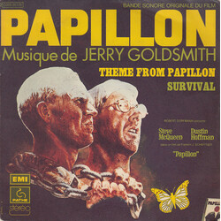 Jerry Goldsmith Bande Originale Du Film  Papillon USED VINYL 7INCH 45 RPM SINGLE STEREO