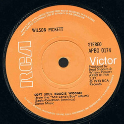 Wilson Pickett Soft Soul Boogie Woogie VINYL 7" USED