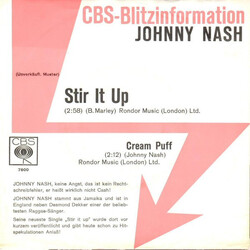 Johnny Nash Stir It Up USED VINYL 7INCH 45 RPM SINGLE PROMO