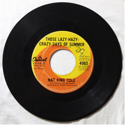Nat King Cole Those Lazy-Hazy-Crazy Days Of Summer USED VINYL 7INCH 45 RPM SINGLE