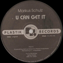 Markus Schulz U Can Get It Vinyl 12" USED