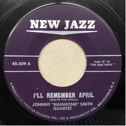 Johnny Hammond I'll Remember April / That Good Feelin' Vinyl 7" USED