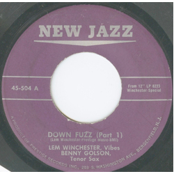 Lem Winchester / Benny Golson Down Fuzz Vinyl 7" USED