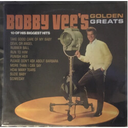 Bobby Vee Bobby Vee's Golden Greats Vinyl LP USED