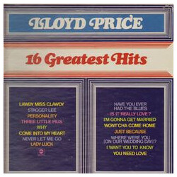 Lloyd Price 16 Greatest Hits Vinyl LP USED