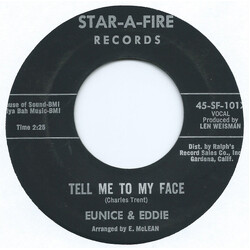 Eunice And Eddie Tell Me To My Face / Daddy Please Come Home USED VINYL 7INCH 45 RPM