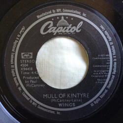 Paul McCartney & Wings Mull Of Kintyre / Girls' School USED VINYL 7INCH 45 RPM SINGLE