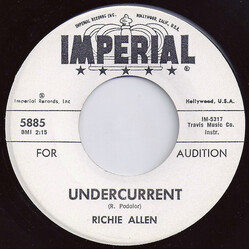 Richie Allen Undercurrent / Kick-Off USED VINYL 7INCH 45 RPM PROMO