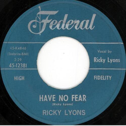 Ricky Lyons Have No Fear / Shim Sham Shuffle USED VINYL 7INCH 45 RPM SINGLE