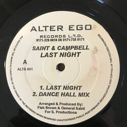 General Saint / Don Campbell Last Night Vinyl 12" USED