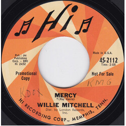 Willie Mitchell Mercy / Sticks And Stones USED VINYL 7INCH SINGLE 45 RPM PROMO