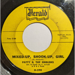Patty & The Emblems Mixed-Up, Shook-Up, Girl / Ordinary Guy USED VINYL 7INCH 45 RPM SINGLE STYRENE