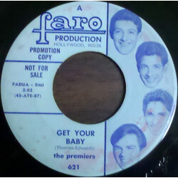 The Premiers Get Your Baby / Little Ways USED VINYL 7INCH 45 RPM PROMO