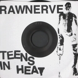 Raw Nerve Teens In Heat USED VINYL 7INCH 45 RPM NUMBERED WHITE LABEL