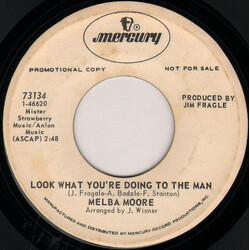 Melba Moore Look What You're Doing To The Man / Patience Is Rewarded USED VINYL 7INCH 45 RPM SINGLE PROMO