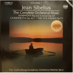 Jean Sibelius / Göteborgs Symfoniker / Neeme Järvi Symphony No. 4 In A Minor Op. 63 / Canzonetta Op. 62:1 - The Oceanides Op. 73 Vinyl LP USED