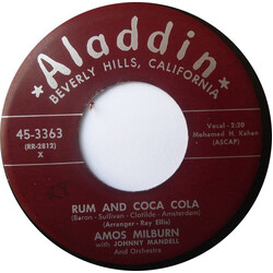 Amos Milburn / Johnny Mandel Orchestra Rum And Coca Cola USED VINYL 7INCH 45 RPM