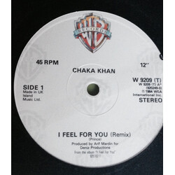 Chaka Khan I Feel For You USED VINYL 12INCH 45 RPM SINGLE