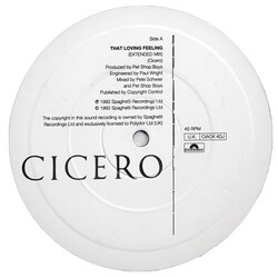 Cicero That Loving Feeling USED VINYL 12INCH SINGLE PROMO 45 RPM