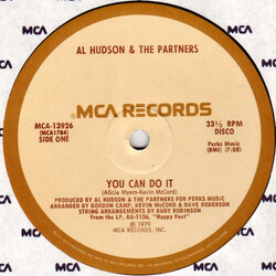 Al Hudson & The Partners You Can Do It / I Don't Want You To Leave Me USED VINYL 12INCH 33 S RPM