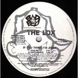 The Lox If You Think I'm Jiggy Vinyl 12" USED