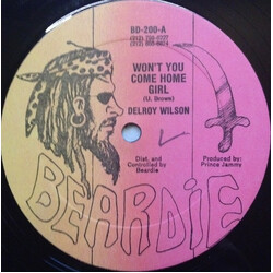 Delroy Wilson Won't You Come Home Girl USED VINYL 12INCH 45 RPM SINGLE