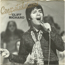 Cliff Richard Congratulations USED VINYL 7INCH 45 RPM SINGLE REPRESS