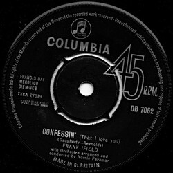 Frank Ifield Confessin' (That I Love You) USED VINYL 7INCH 45 RPM
