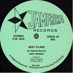 Eddy Murray Next Plane USED VINYL 12INCH 45 RPM STEREO