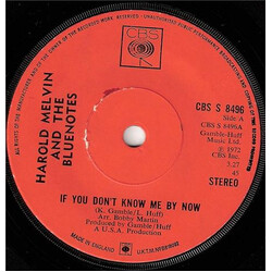 Harold Melvin And The Blue Notes If You Don't Know Me By Now VINYL 7" USED