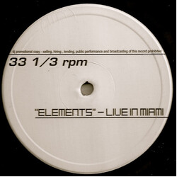 Danny Tenaglia / Lil Mo' Yin Yang Elements (Live In Miami) / Reach (Tribalism 2001) USED VINYL 12INCH 33 S RPM 45 RPM PROMO UNOFFICIAL RELEASE