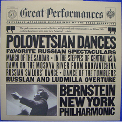 Leonard Bernstein / New York Philharmonic Polovetsian Dances - Favorite Russian Spectaculars Vinyl LP USED