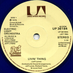 Electric Light Orchestra Livin' Thing USED VINYL 7INCH SINGLE 45 RPM