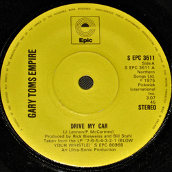 Gary Toms Empire Drive My Car Vinyl 7" USED