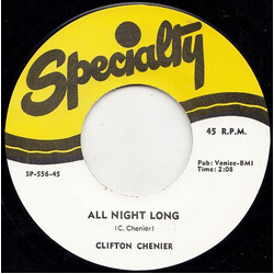 Clifton Chenier All Night Long / Think it Over USED VINYL 7INCH 45 RPM REISSUE
