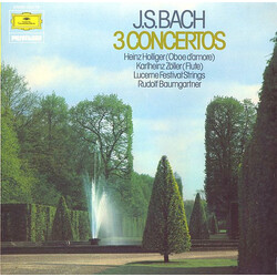 Johann Sebastian Bach / Heinz Holliger / Karlheinz Zöller / Festival Strings Lucerne / Rudolf Baumgartner 3 Concertos Vinyl LP USED