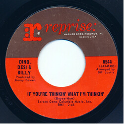 Dino, Desi & Billy If You're Thinkin' What I'm Thinkin' / Pretty Flamingo USED VINYL 7INCH 45 RPM
