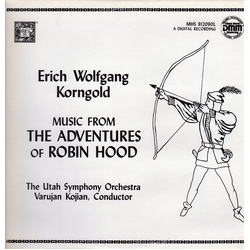 Erich Wolfgang Korngold / Utah Symphony Orchestra / Varujan Kojian Music From The Adventures Of Robin Hood Vinyl LP USED