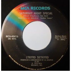 Lynyrd Skynyrd Saturday Night Special Vinyl 7" USED