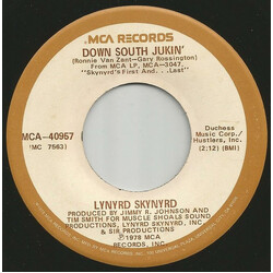 Lynyrd Skynyrd Down South Jukin' USED VINYL 7INCH 45 RPM SINGLE